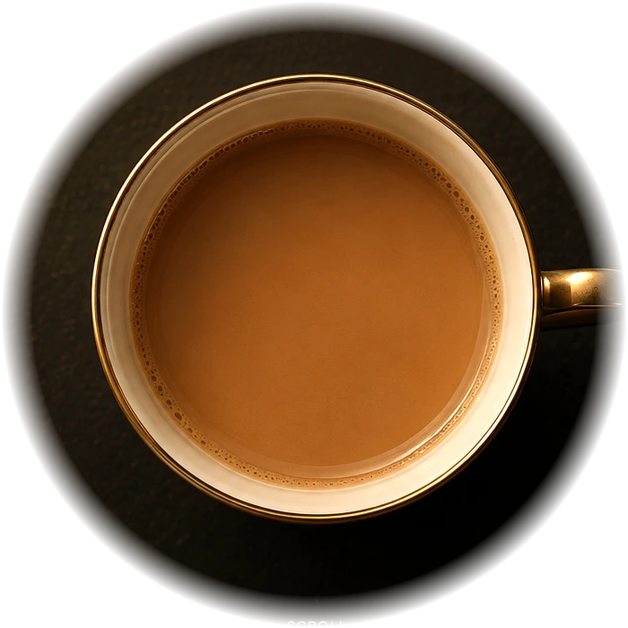A freshly brewed cup of Shree Chai